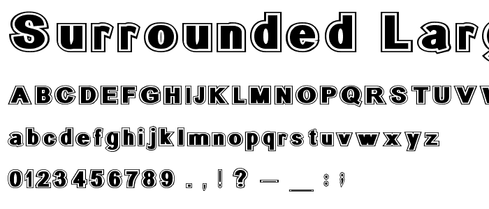 SURROUNDED large font